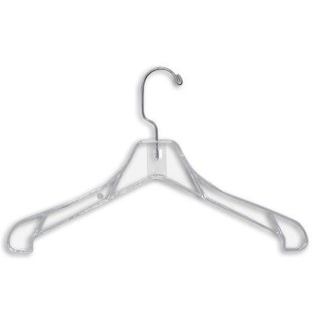 Clear 14 inch Junior Shirt Hanger