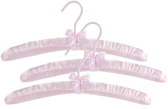 Personalized Powder Pink Clothing Hanger Setbeautiful Fancy 