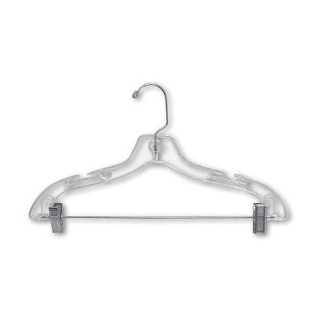 Plastic Suit Nursery Kids Hanger with Clips for Skirt/Pants (Set of 100) Only Hangers Inc.