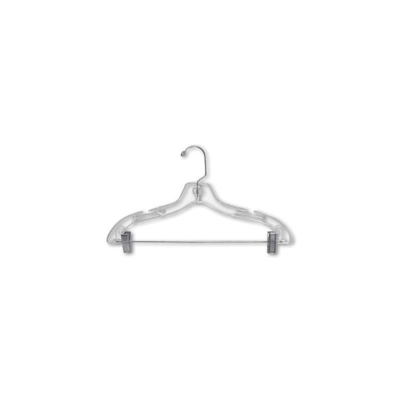 Duty Clear Hangers with Clips, 12 Pack, Clothes Hangers, 14 Inch adjustable  bar - AliExpress