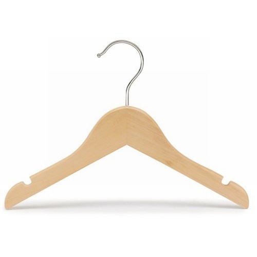 Kids 11 Wood Top Hanger w/Bar