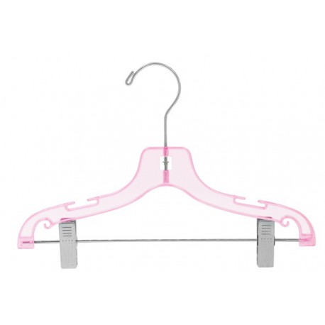 Kids 12 Pink Suit Hanger w/ Clips