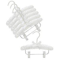 10 Baby Satin Padded Hangers (White)  Product & Reviews - Only Hangers –  Only Hangers Inc.