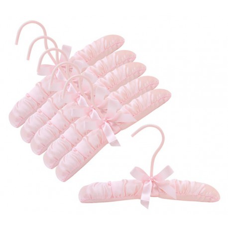 Baby 10 Pink Satin Padded Hanger